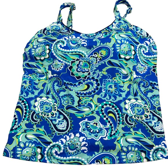 Lands' End Other - Lands End Paisley Tankini Top - Size 14